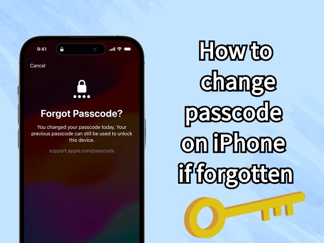 how to change passcode on iPhone if forgotten