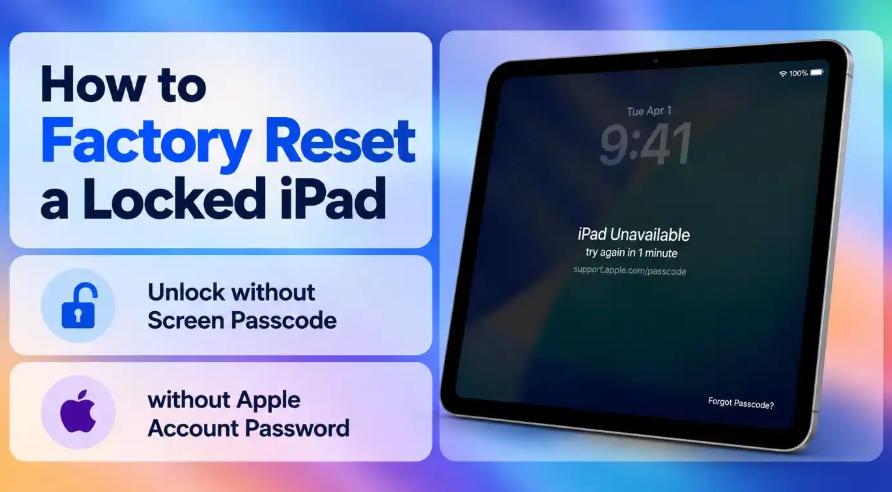 how to factory reset a locked ipad