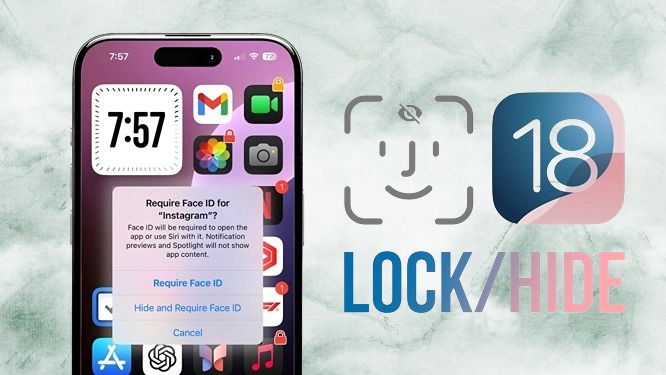 ios 18 new feature lock and hide apps