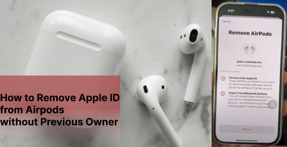 how to remove apple id from airpods without previous owner