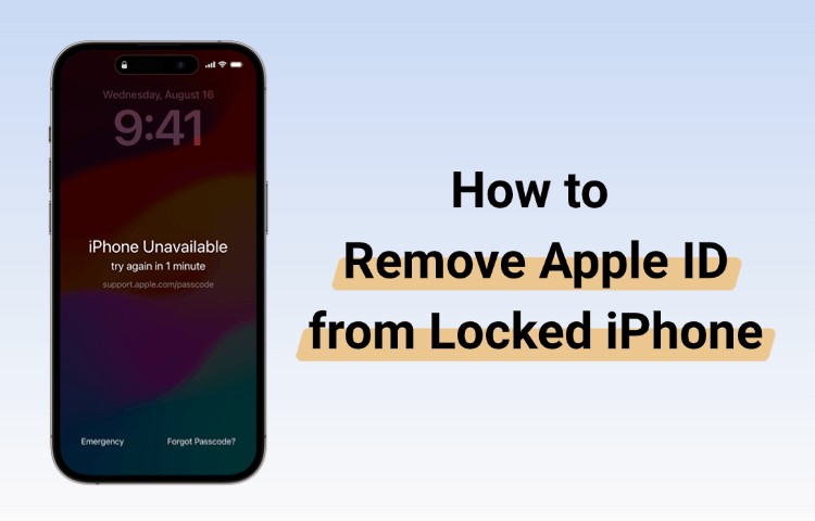 how to remove apple id from locked iphone