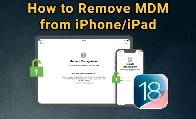 how to remove mdm from ipad iphone