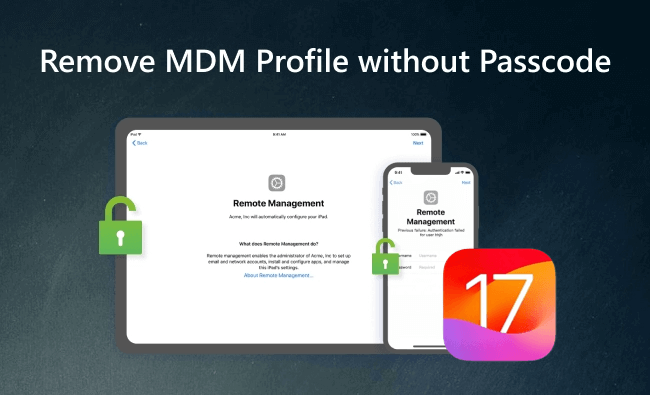 how to remove mdm from ipad/iphone