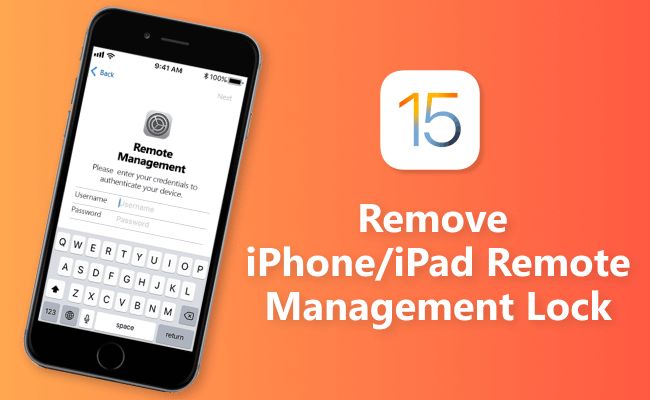 how to remove remote management lock on iphone ipad
