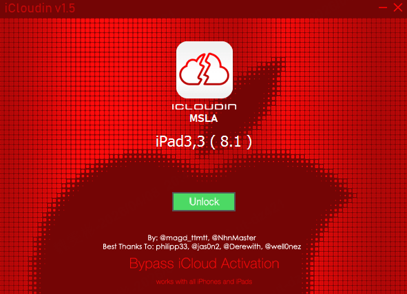 free ipad unlock software icloudin