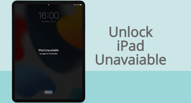 unlock ipad unavailable