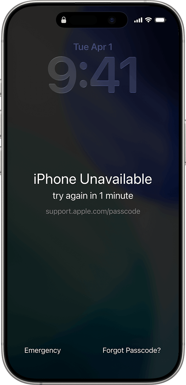 iphone unavailable