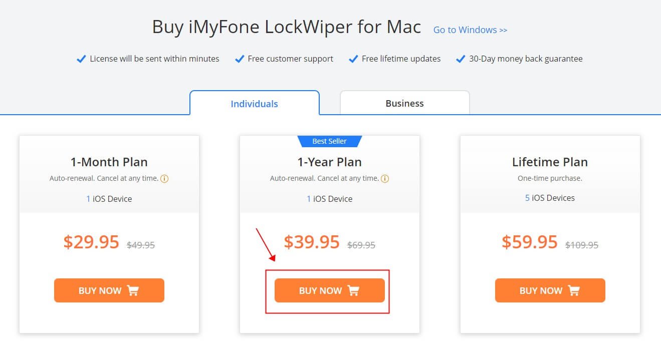 iMyFone LockWiper purchase