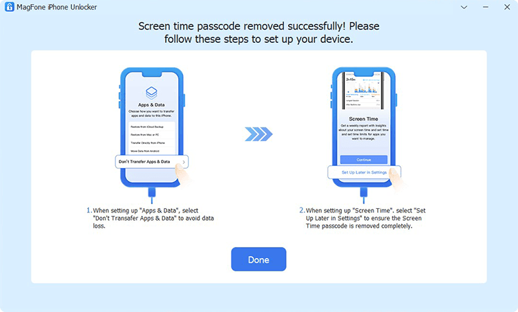 magfone screen time passcode remover