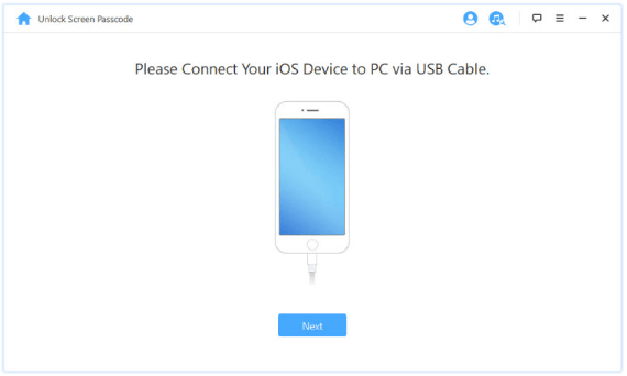 please connect your ios device to PC via USB cable