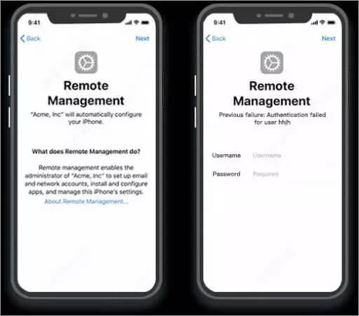 remote management iphone