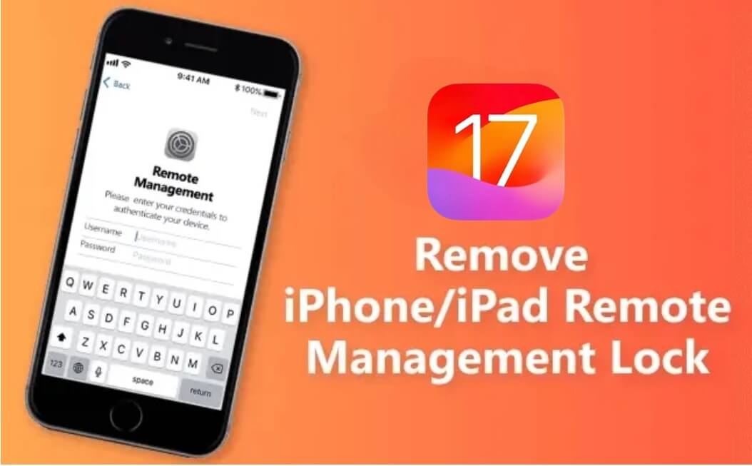 remote management lock from iPhone or iPad