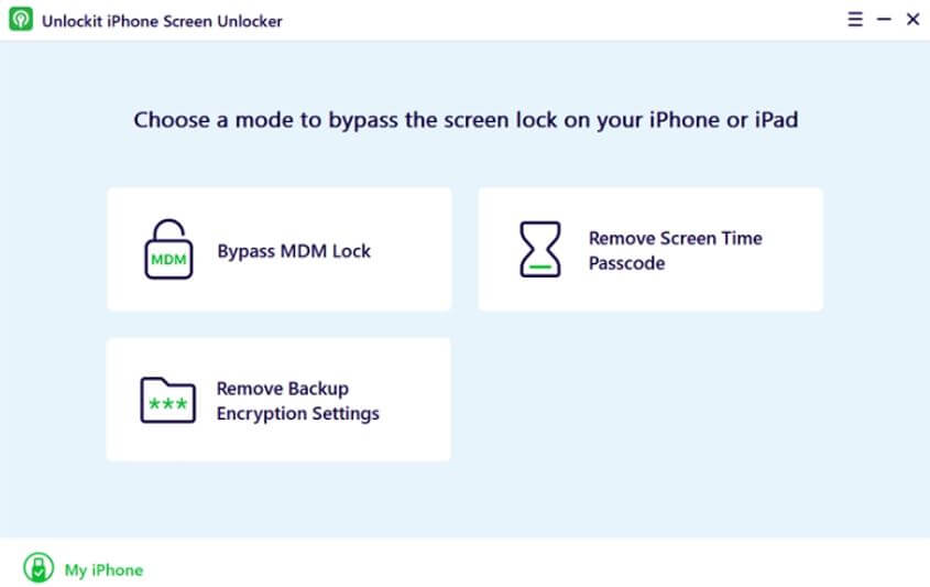 remove screen time passcode option