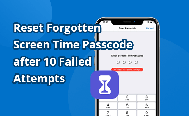 reset forgotten screen time passcode