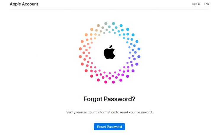 reset password on iforgot website