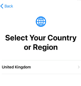 select your country or region