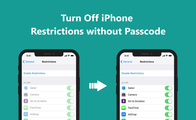turn off restrictions on iphone dont know password