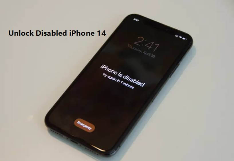 Unlock deals disabled iphone