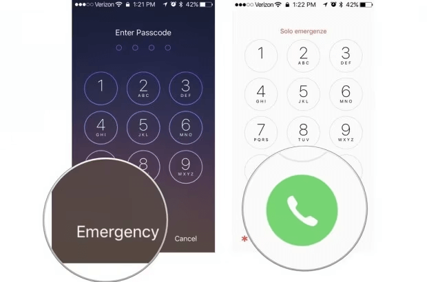 iphone lost mode unlock via emergency call