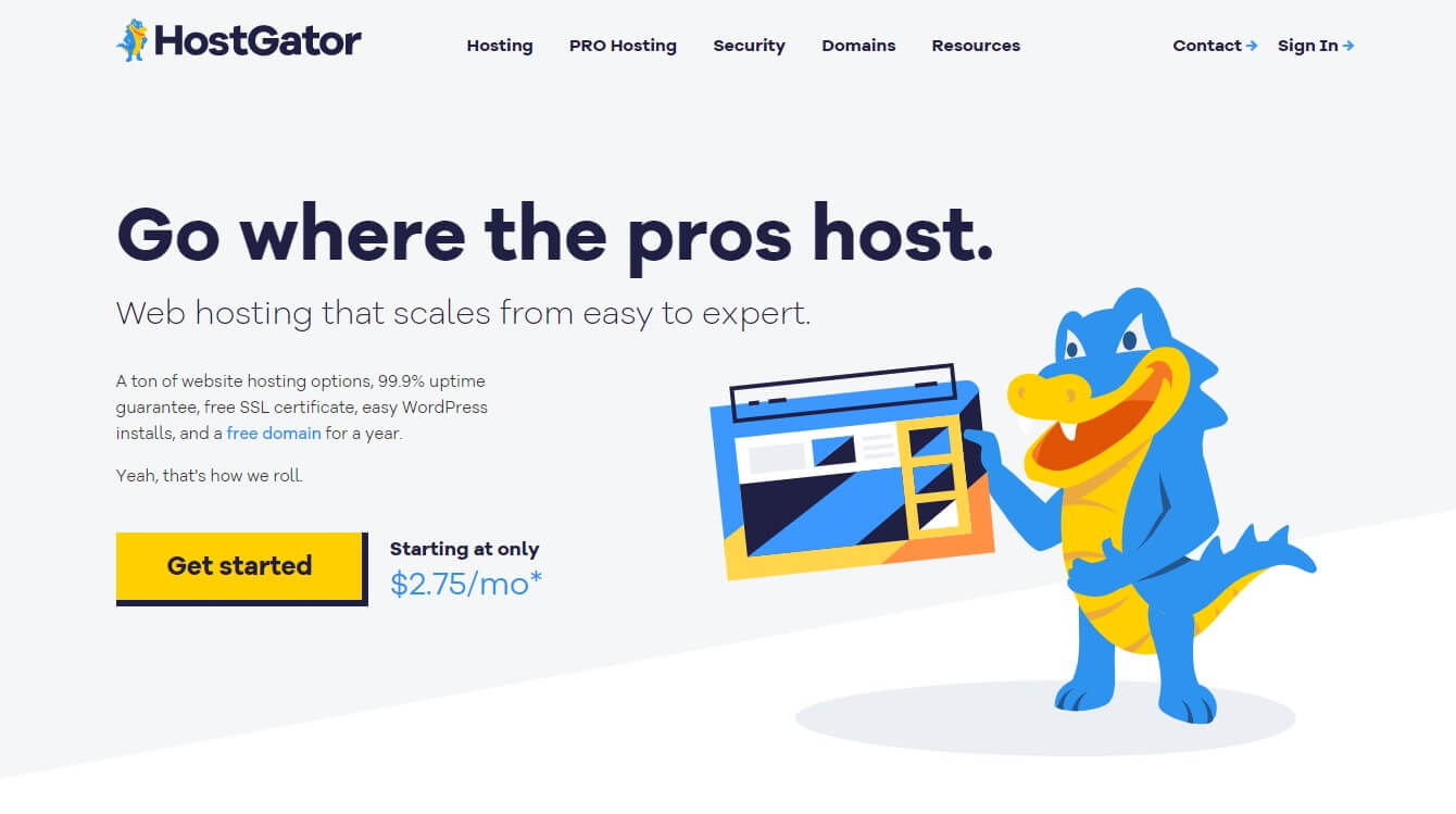 affordable website bulider - HostGator