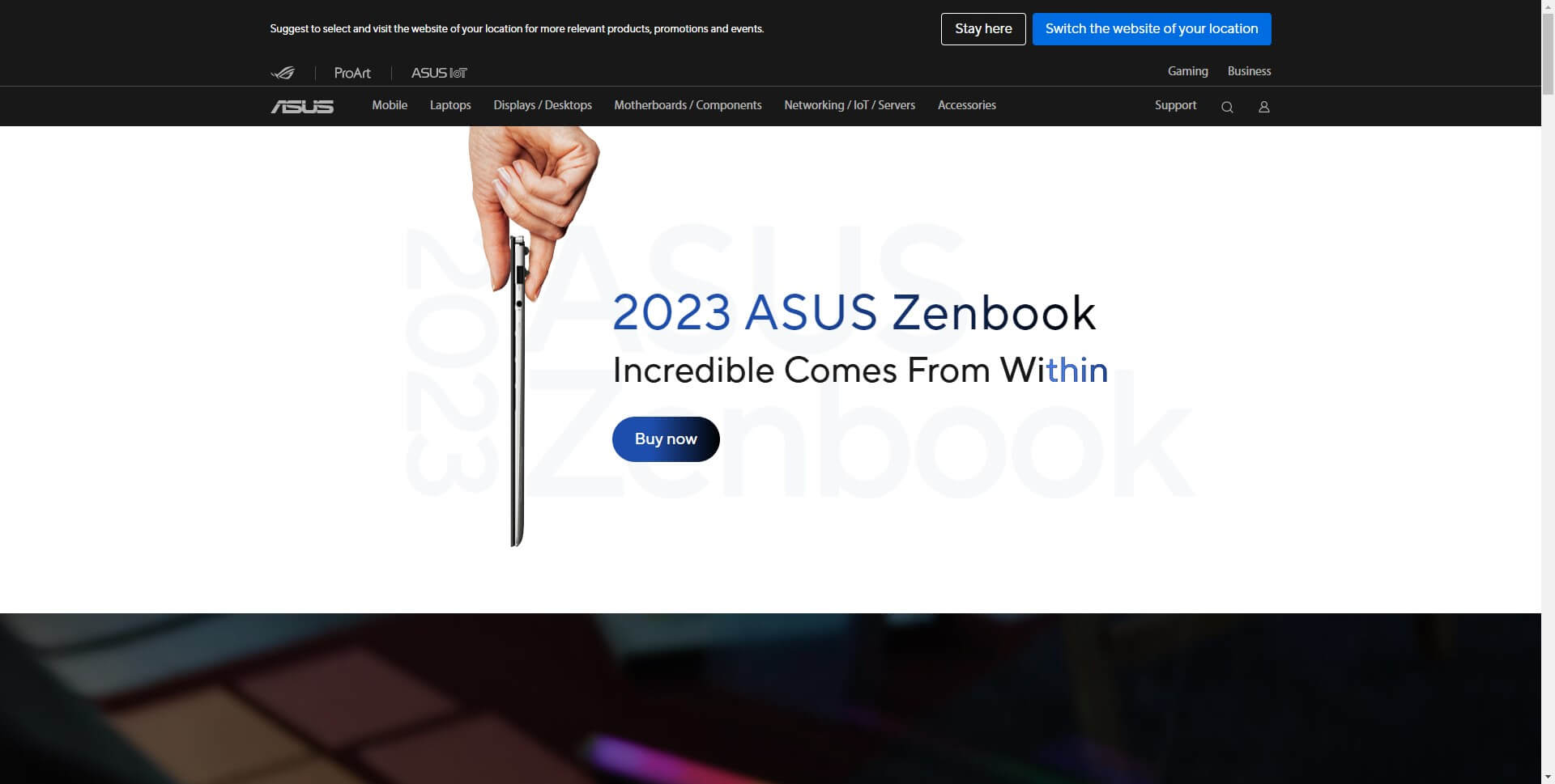 backgroud design of Zenbook Designs