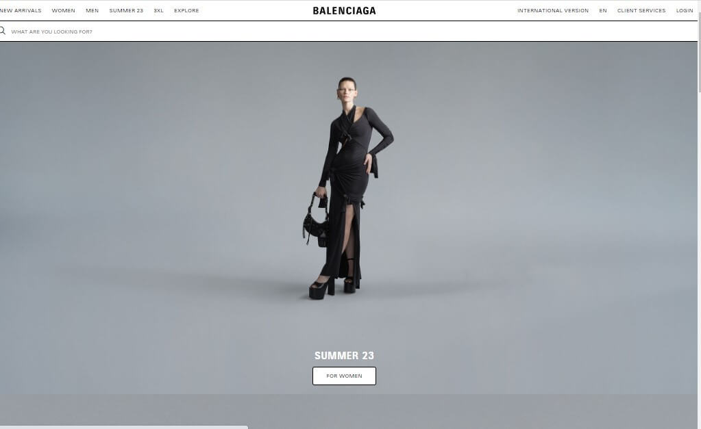 Brutalist Websites Design - Balenciaga