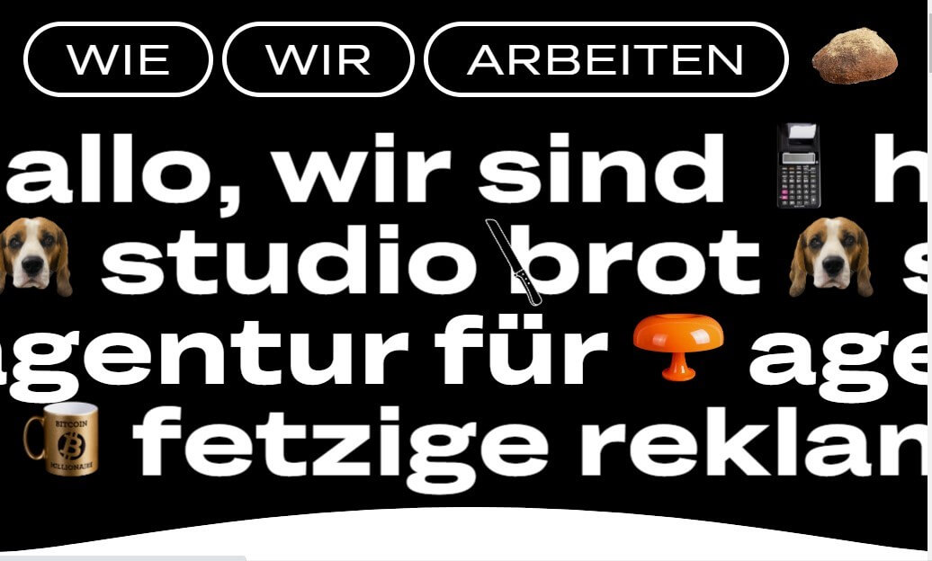 Brutalist Websites Design - Studio Brot