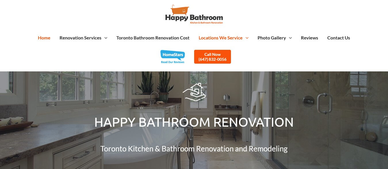 Happy bathroom renovation