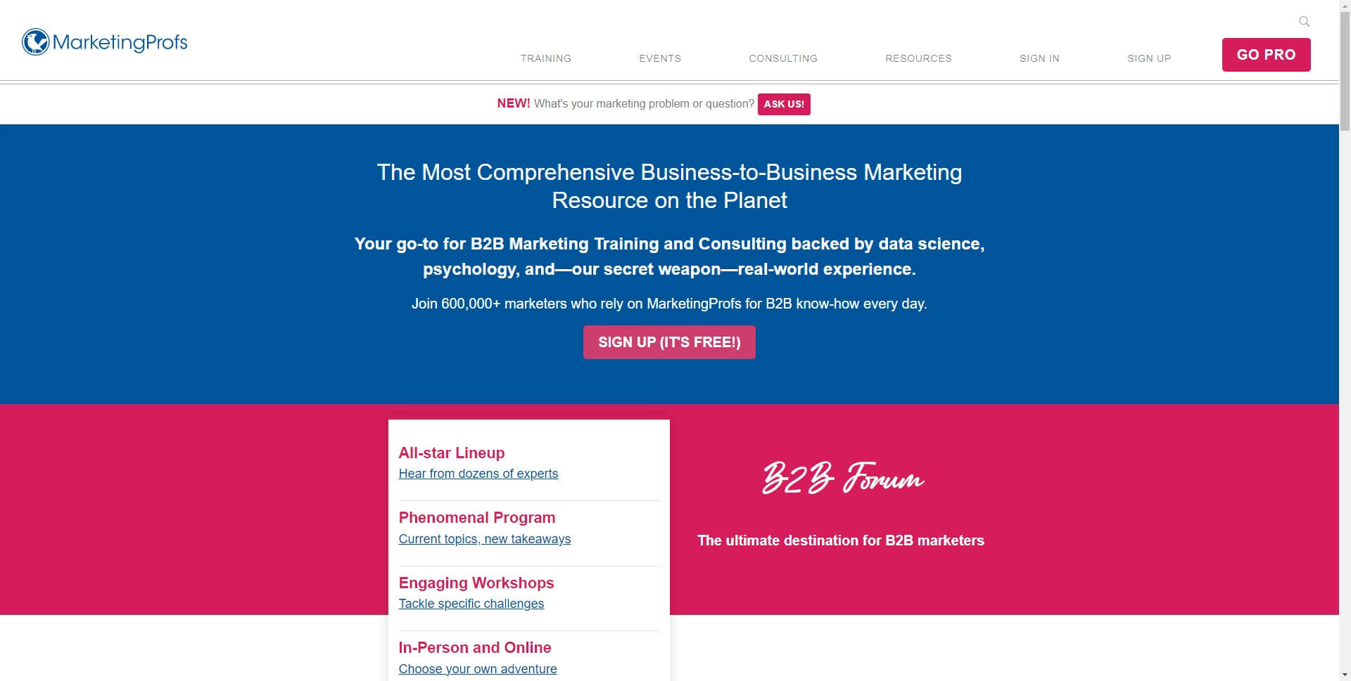 marketing blog- Marketingprofs