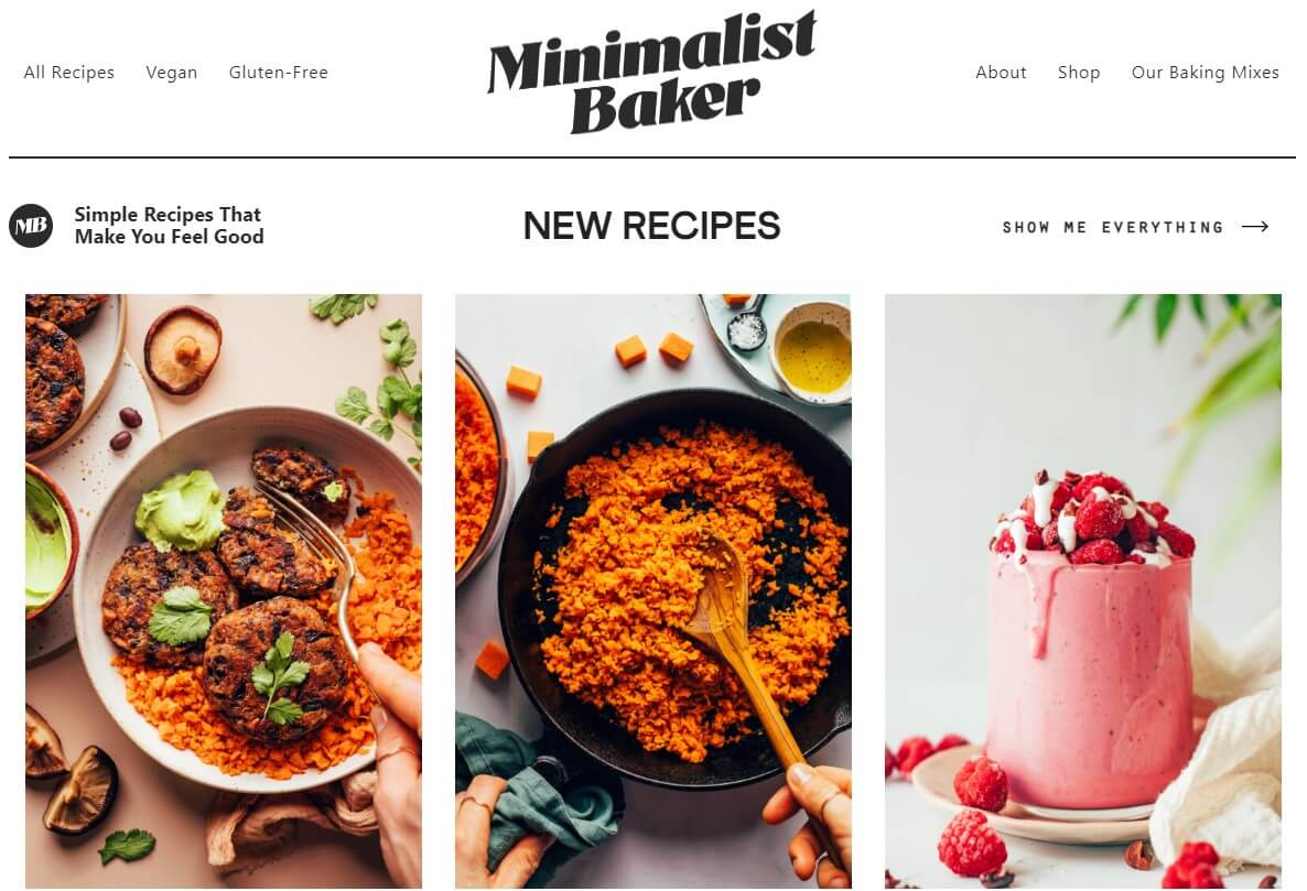 Food Blogger Minimalist Baker