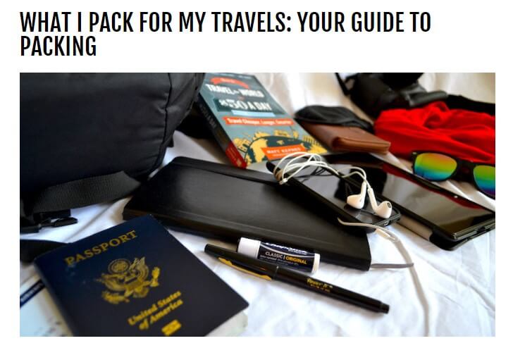 Travel tips and advice