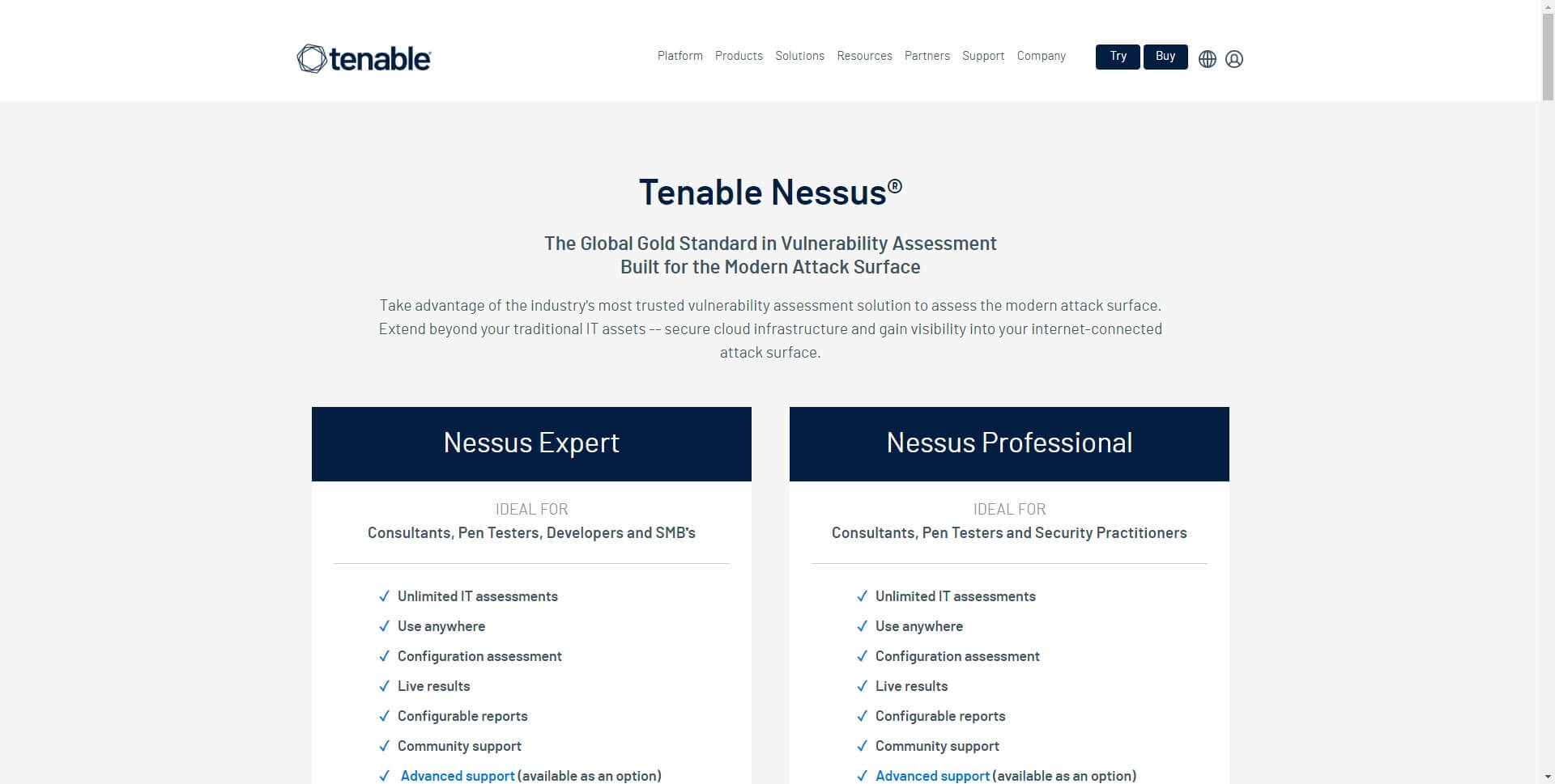 tool to improve website security- Nessus