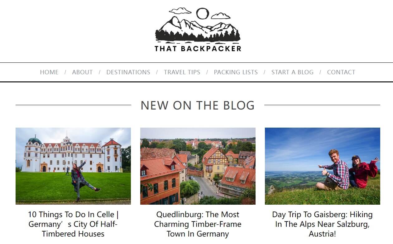 Travel Blogger - That Backpacker