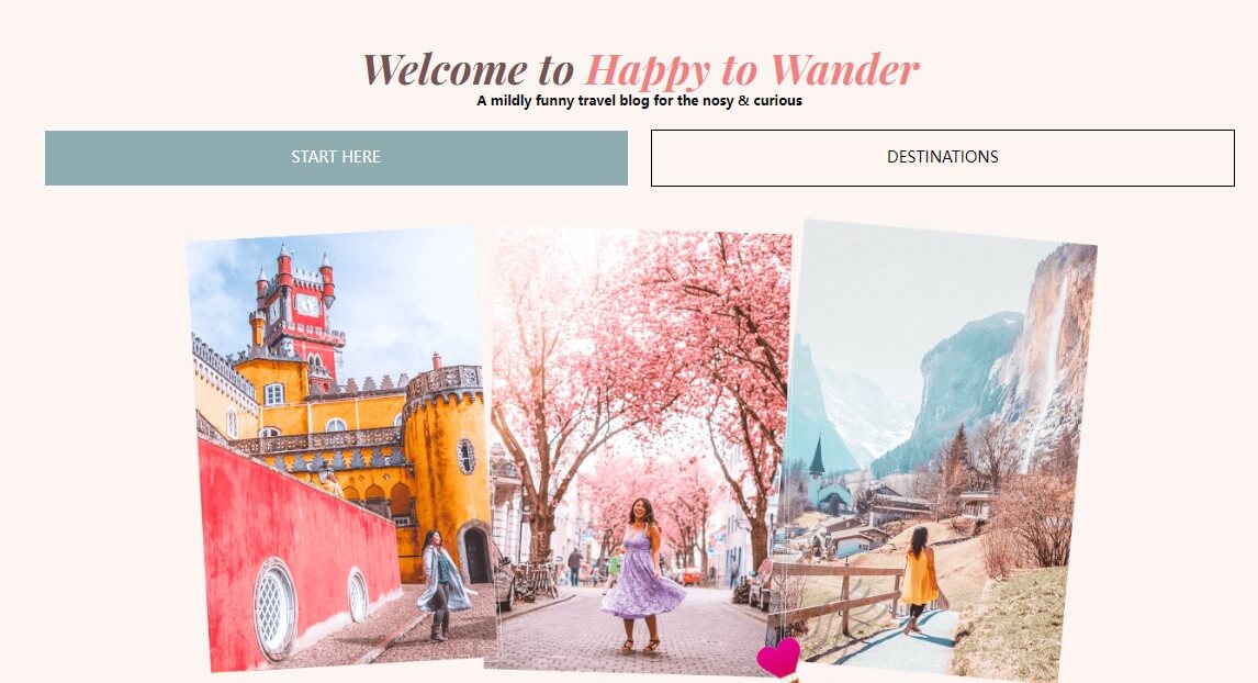 Travel Blogger - Happy to Wander