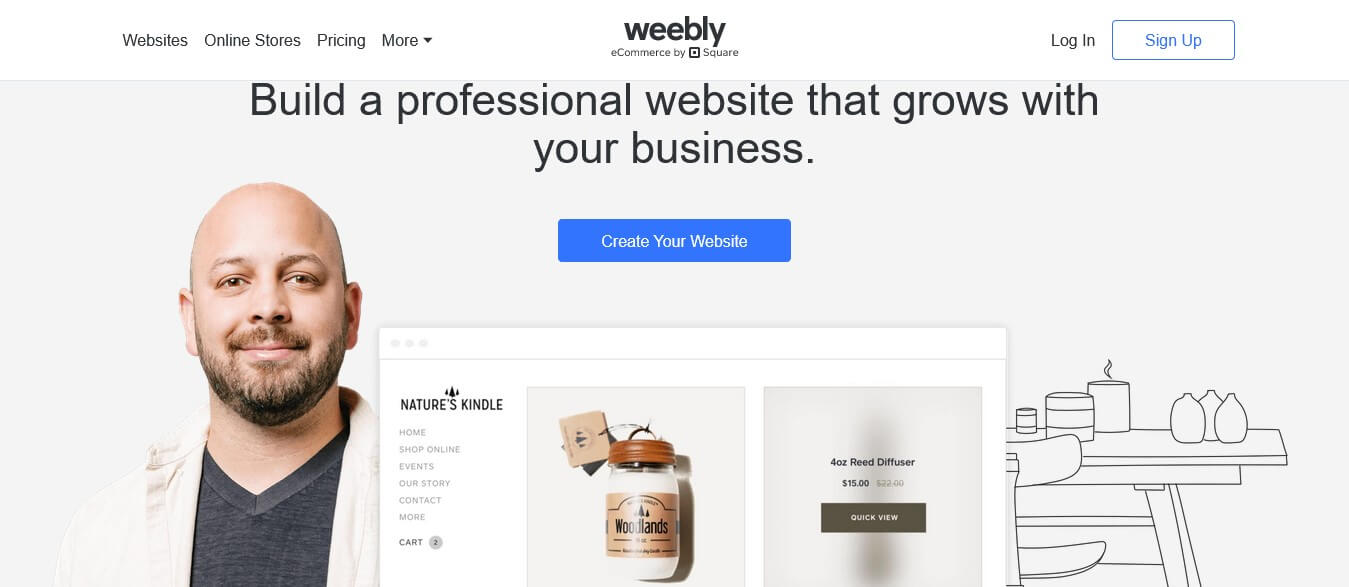 affordable website bulider - Weebly