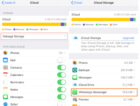 access whatsapp on iphone icloud