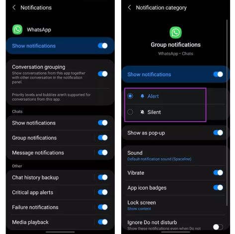 Whatsapp notifications on samsung watch hot sale