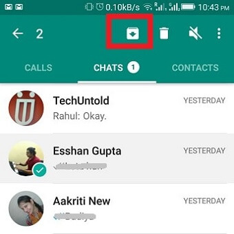 archive messages on android