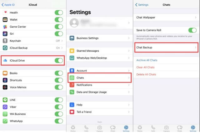 backup whatsapp chats on iphone