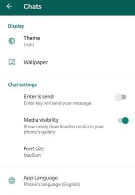 change whatsapp font