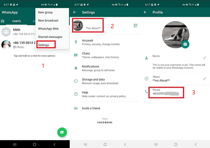 change phone number on whatsapp