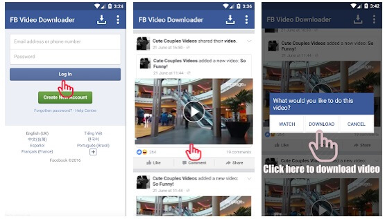 download facebook video to share
