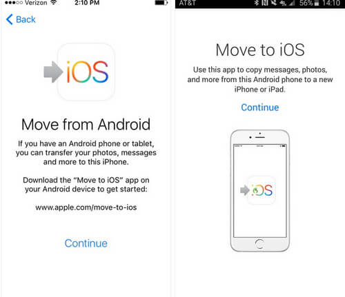 install move to ios on huawei android