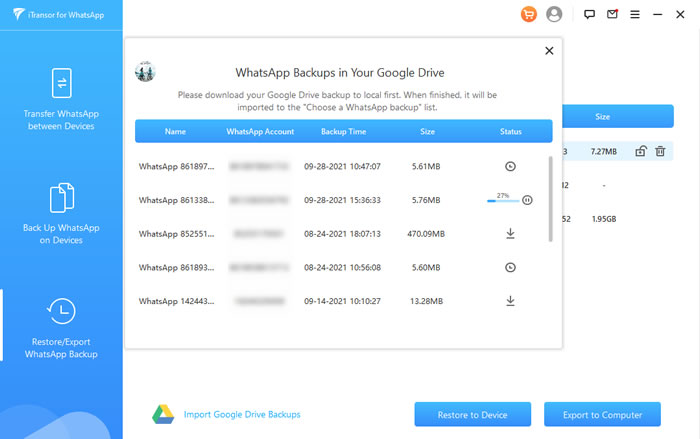 download whatsapp backup from google drive