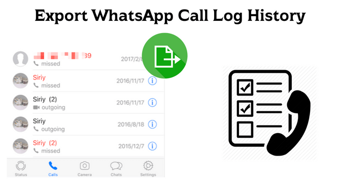 export whatsapp call history