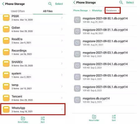 find whatsapp backup