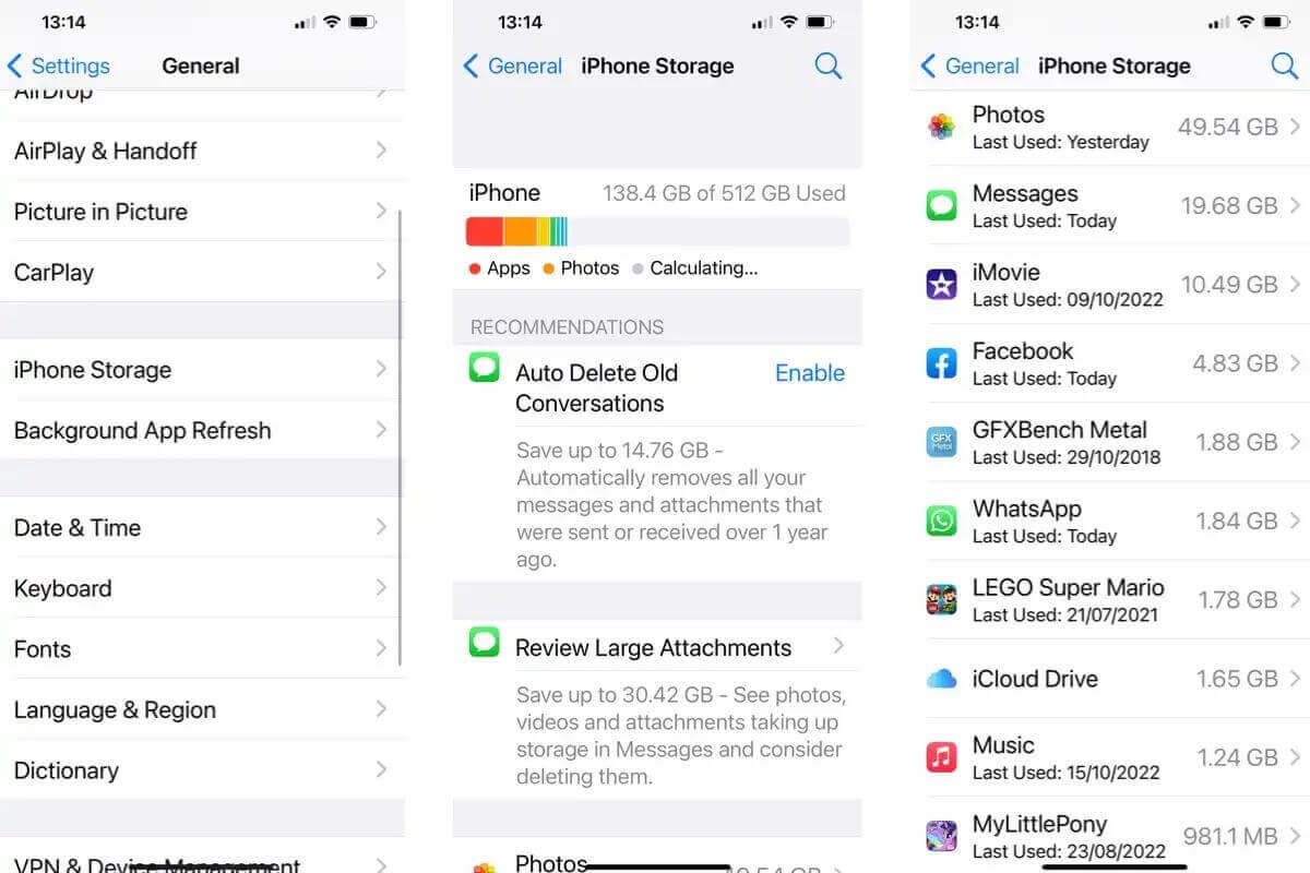 release iphone storage space