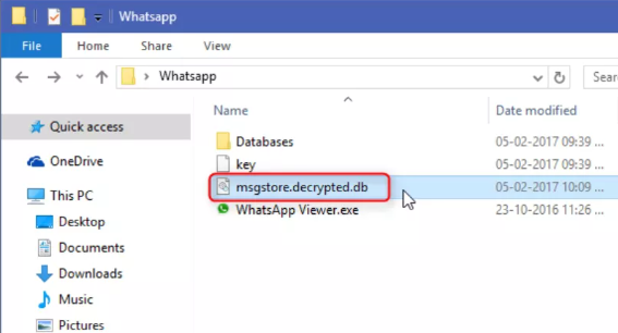 get decrypted file