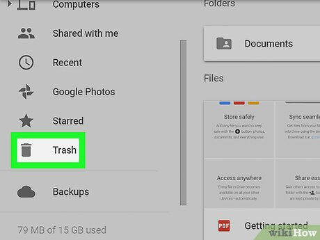 Get the Deleted PDF From Google Drive Trash