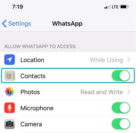 grant whatsapp permission on an android